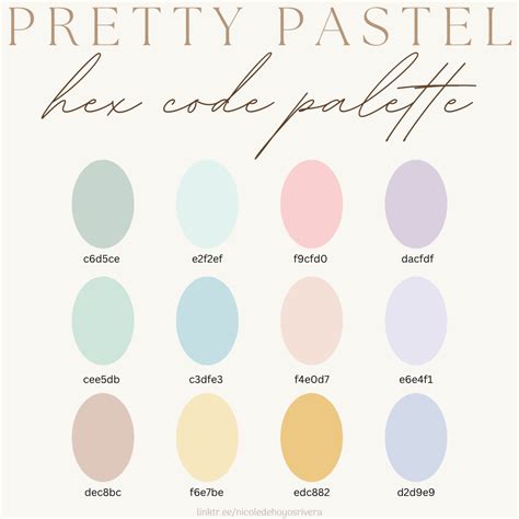 Image result for Pastel Color Code Chart