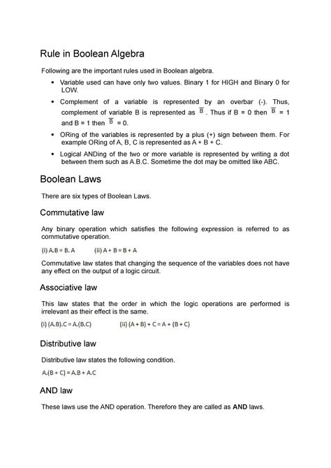 Image result for Boolean Function No Specific Rules