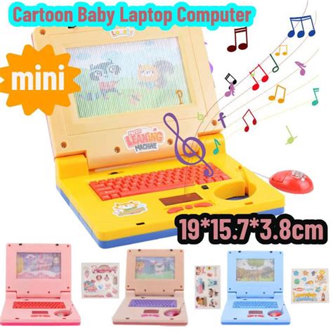 Portable Cartoon Baby Laptop Computer With Music And Movable Screen ...