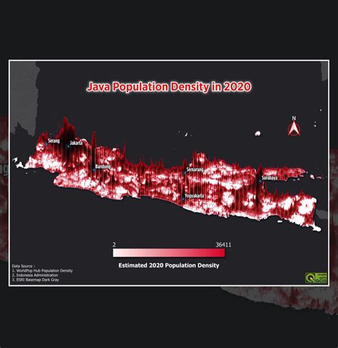 Image result for Java Island Population Density Map
