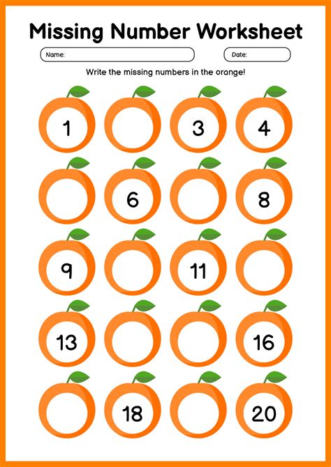 Missing Number Pattern Worksheets に対する画像結果