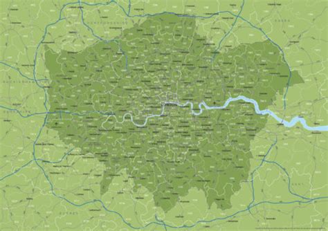 Image result for South London Postcode Map
