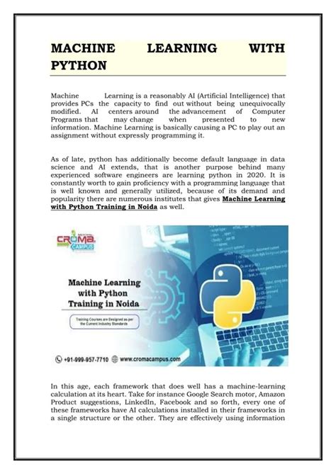 Bildergebnis für Python Machine Learning PPT