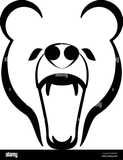 Image result for Polar Bear Roaring Outline