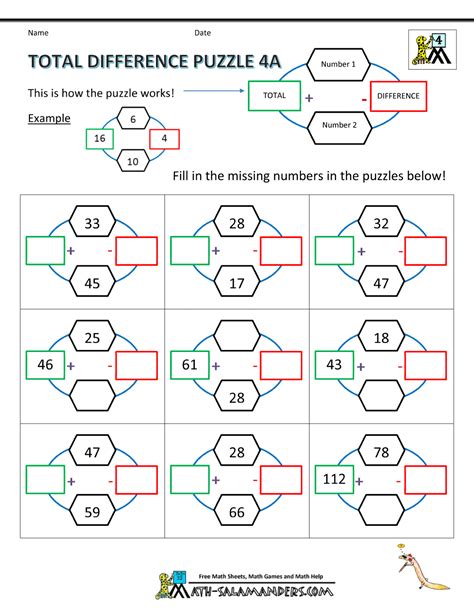 Math Buzz Worksheet 4th Grade に対する画像結果