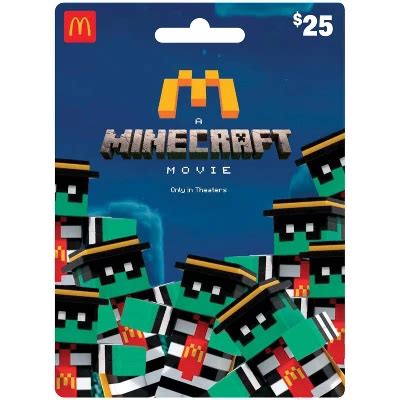 TGT McDonald's A Minecraft Movie $25 Gift Card : Target