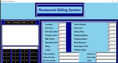 Restaurant Menu Program in Python に対する画像結果