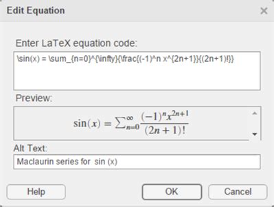Image result for MATLAB Math Equation