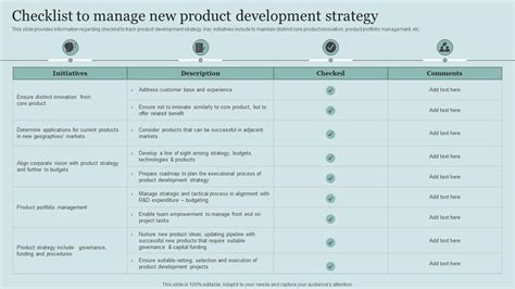 Toradh íomhá ar New Process Development Checklist