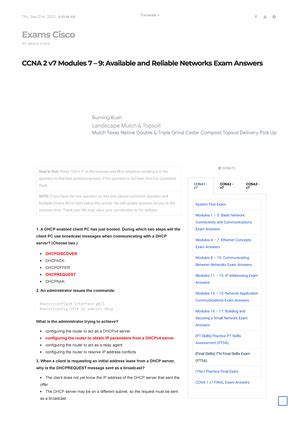 C Cisco Answers Module 2 Part 2 に対する画像結果