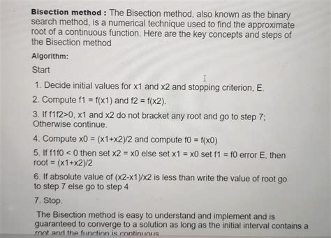 Image result for Bisection Method Flow Chart