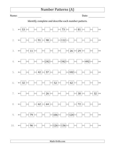 Image result for Numeric Patterns Grade 6