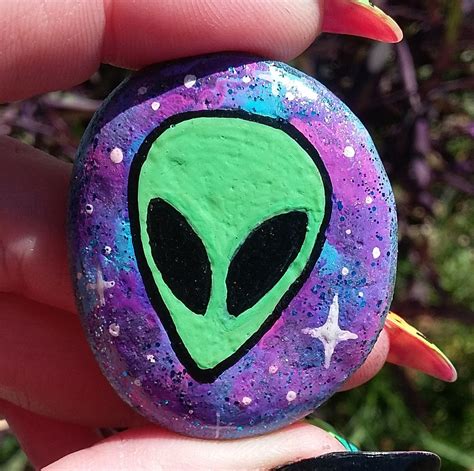 Image result for Alien Rock Painting Ideas