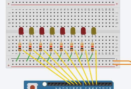 Toradh íomhá ar Arduino Getting Started Blinking LED Project