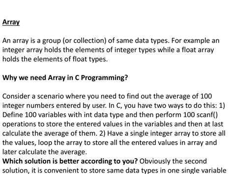 Image result for Sample Array Program in C