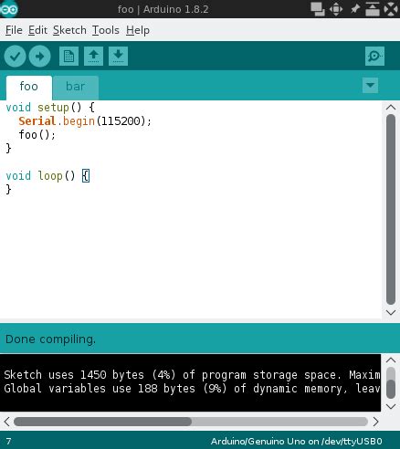 Image result for Arduino IDE Tab