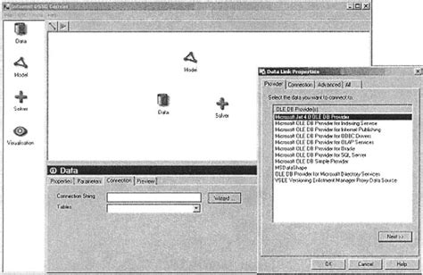Database Connection Wizard に対する画像結果