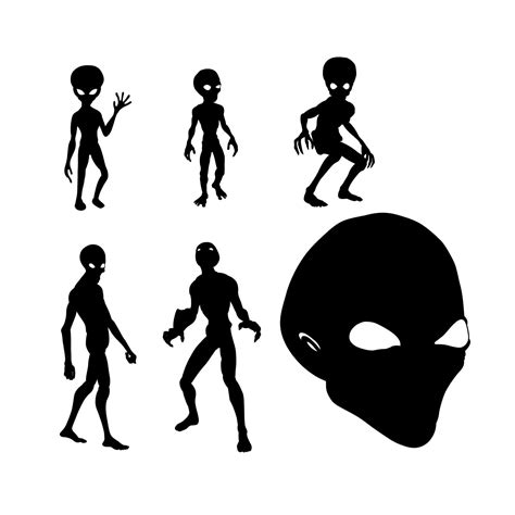 Afbeeldingsresultaten voor Alien Silhouette Clip Art