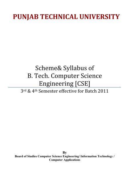 Image result for Computer Science and Engineering Syllabus