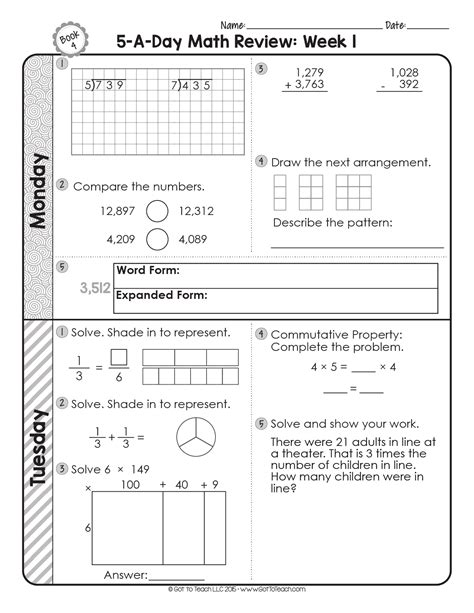 Afbeeldingsresultaten voor Daily Math Practice 4th Grade Answer Key Math Buzz