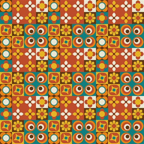 Toradh íomhá ar Retro Geometric Patterns