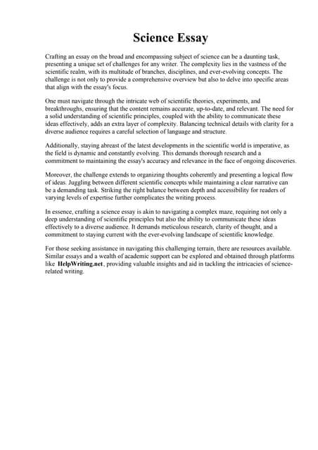 Image result for Science Essay Examples Kids