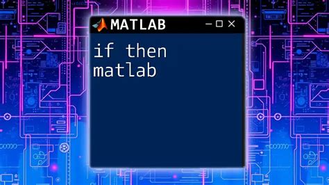 Toradh íomhá ar MATLAB If Then Statement