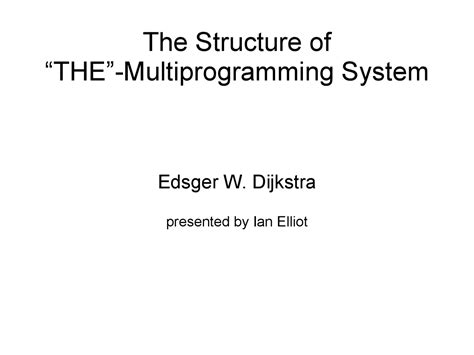 Multiprogrammed System に対する画像結果