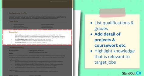 CV Examples for High School Students に対する画像結果