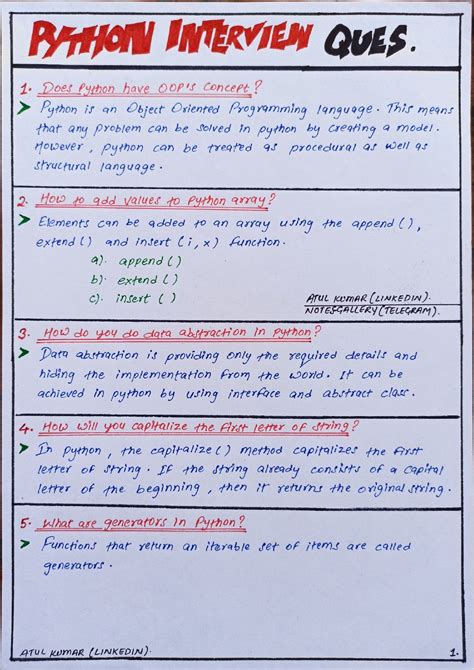 Python Interview Questions and Answers 的图像结果