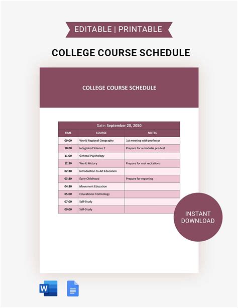 Toradh íomhá ar Syllabus Course Schedule