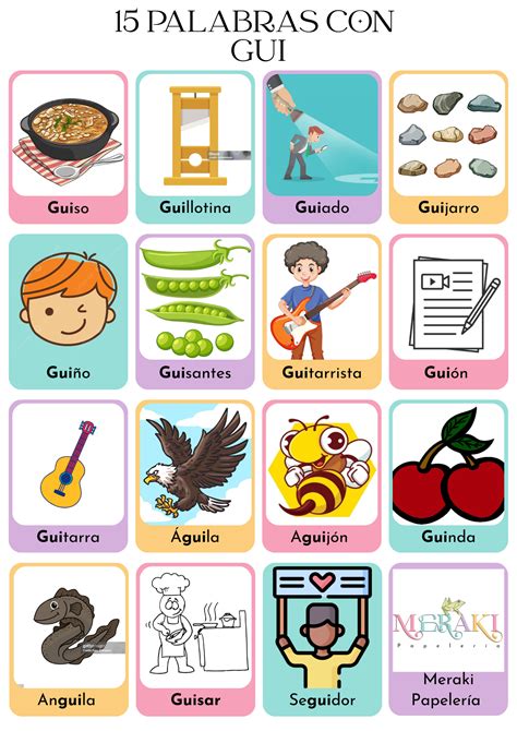 Image result for Palabras Con Gue Y Gui