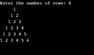 Image result for Number Pattern Code in C