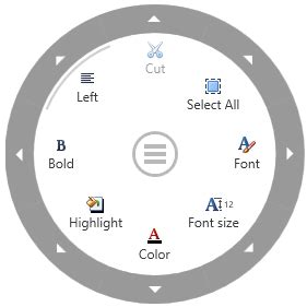 Image result for DevExpress Radial Menu