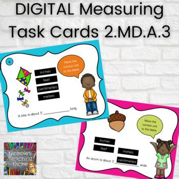 Task Card for Measuring in Math Grade 2 に対する画像結果