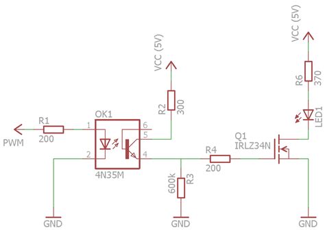 Image result for Optocoupler Arduino LED Circuit