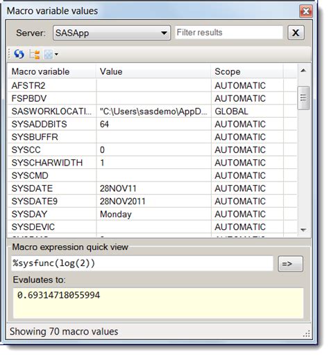 Toradh íomhá ar SAS Macro Example