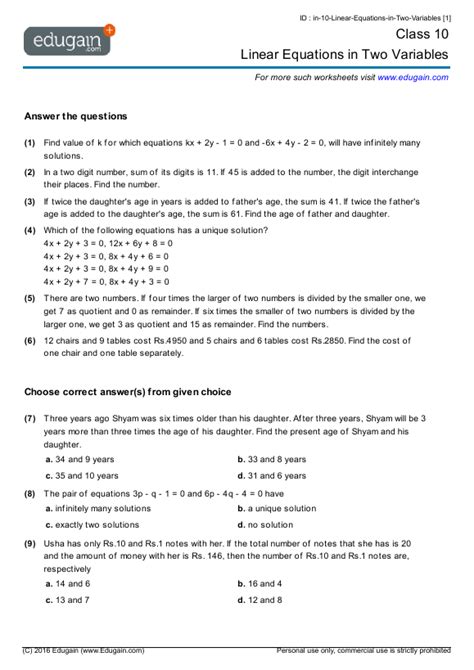 Image result for Grade 10 Linear Functions Worksheet