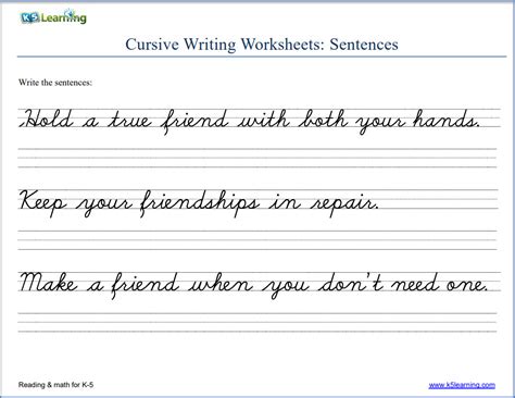 Image result for K5 Learning Cursive Writing Worksheets