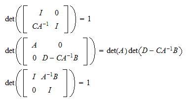Image result for Determinant of Block Diagonal Matrix