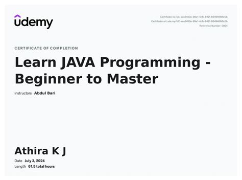 Java Course Certificate Beginner to Advanced に対する画像結果