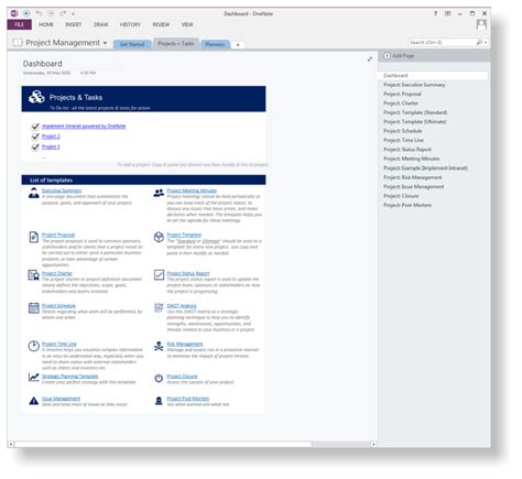 OneNote Program Management Dashboard に対する画像結果