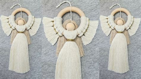 Toradh íomhá ar DIY Macrame Angel Tutorial Step by Step