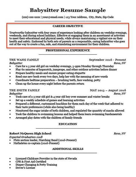 Image result for Professional Resume Objective Examples