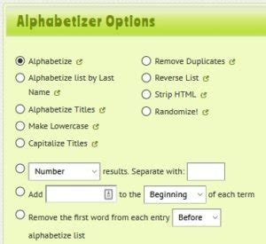 Image result for Alphabetizer