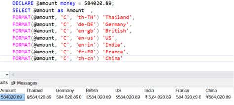 SQL UK Currency Format に対する画像結果