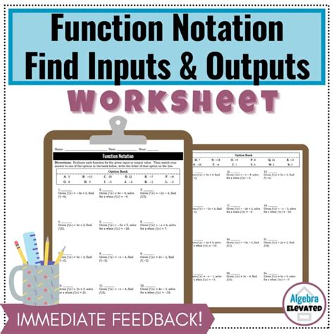 Image result for Evaluating Functions Input and Output Worksheet