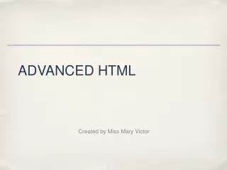 Image result for HTML Advanced Page