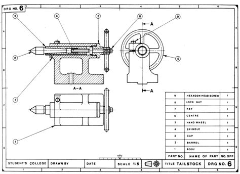 Toradh íomhá ar Engineering Part Drawing