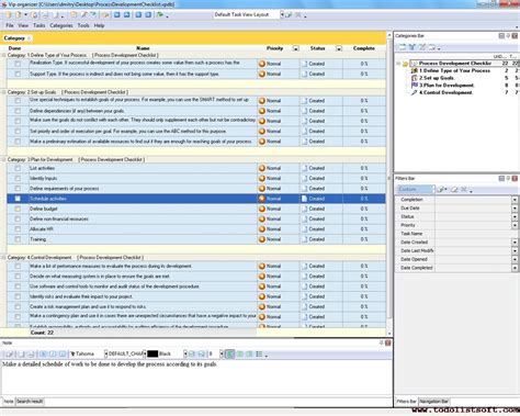 Toradh íomhá ar New Process Development Checklist